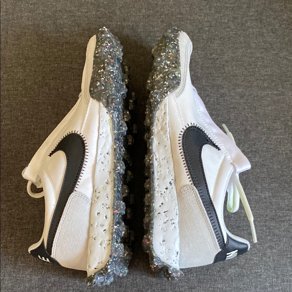 Nike Women's waffle racer crater White and Black Sneakers size 7.5 - Picture 5 of 12